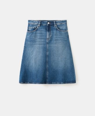 Women's Midi Denim Skirt