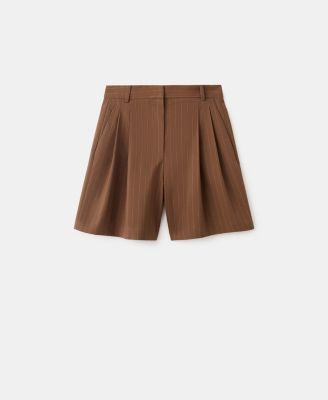 Women's Straight Pinstripe Bermuda Shorts