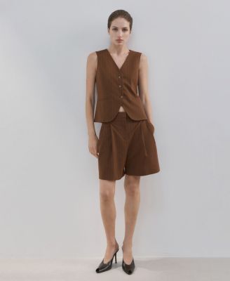 Women's Pinstriped Suit Vest