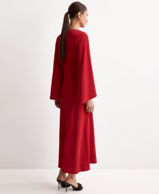 Women's Flared Midi-Dress