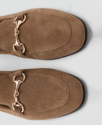 Women's Buckle Leather Moccasins