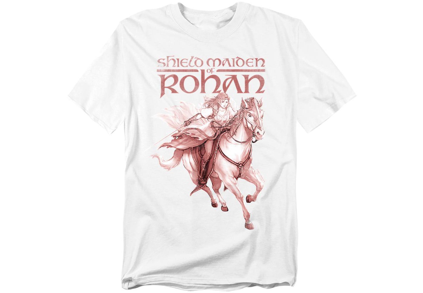 Мужская футболка Lord Of The Rings War Of The Rohirrim Maiden Horse Run, цвет: Белый — фото 1