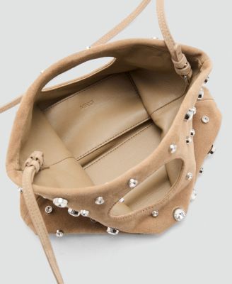 Women's Suede Studded Handbag