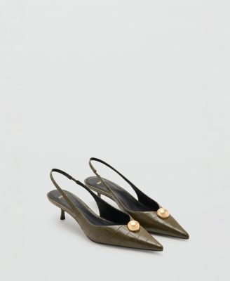 Women's Croc-Leather Effect Shoes