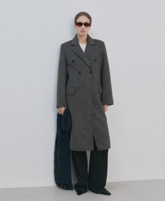 Women's Double-Breasted Wool Coat