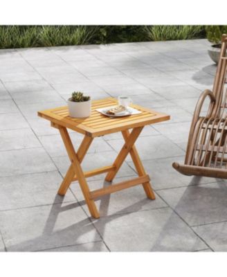Compact Outdoor Folding Side Table for Patio, Garden & Balcony