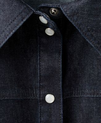 Women's Seams Denim Shirt