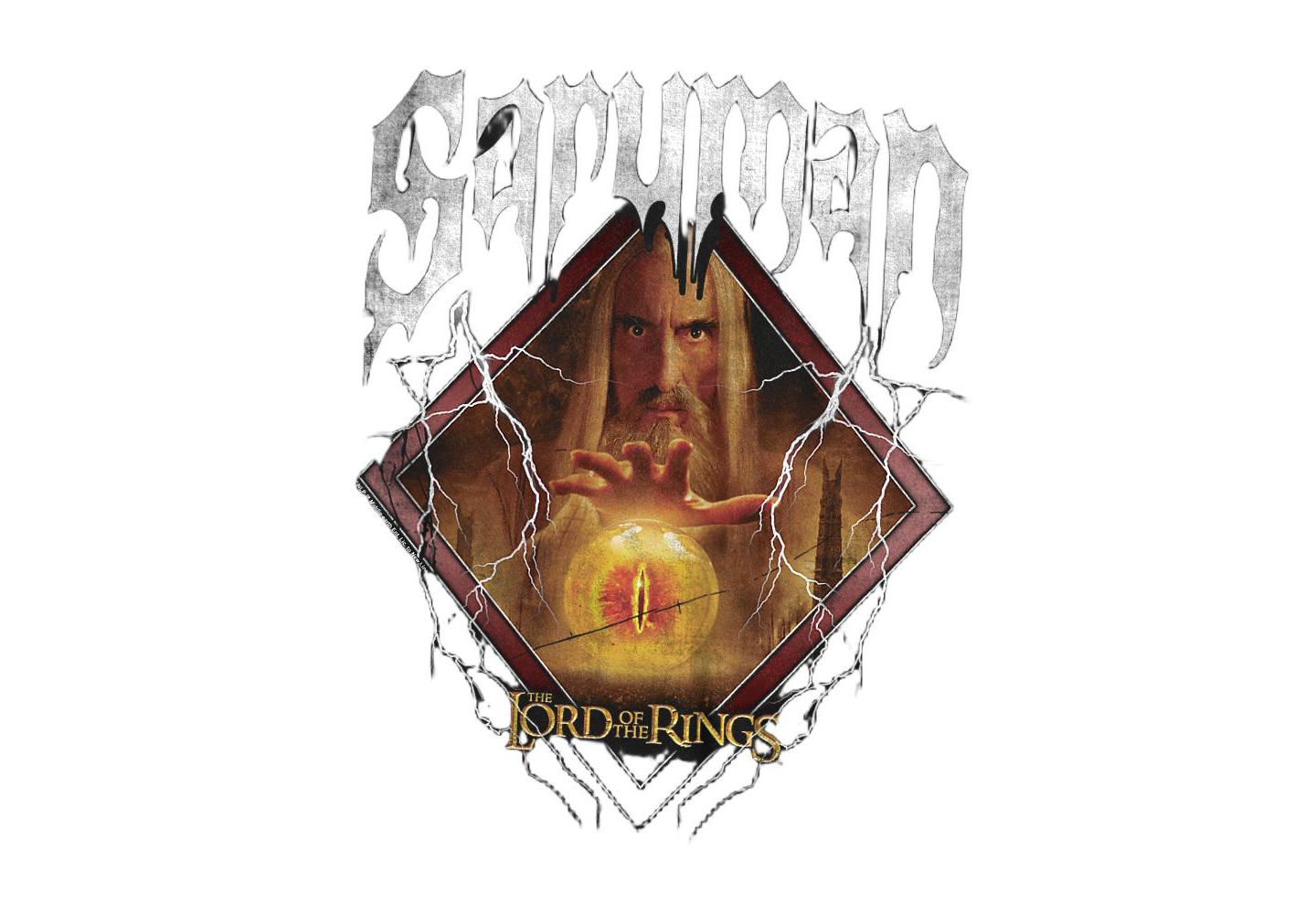 Мужская футболка Lord Of The Rings The Saruman Band, цвет: Чёрный — фото 2