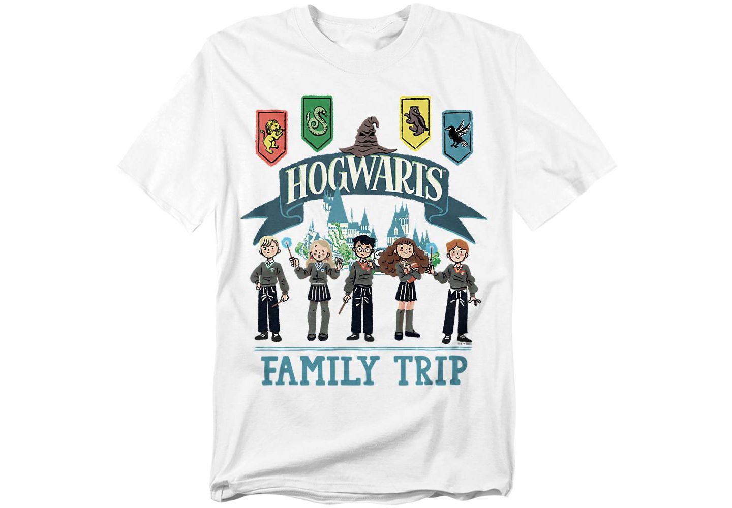 Мужская футболка Harry Potter Hogwarts Family Trip, цвет: Белый — фото 1