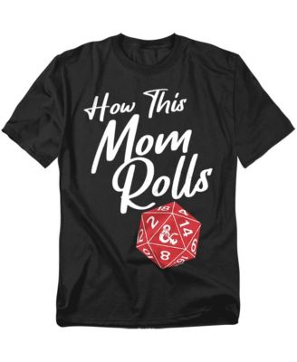Men's Dungeons Dragons Mother's Day How This Mom Rolls T-Shirt