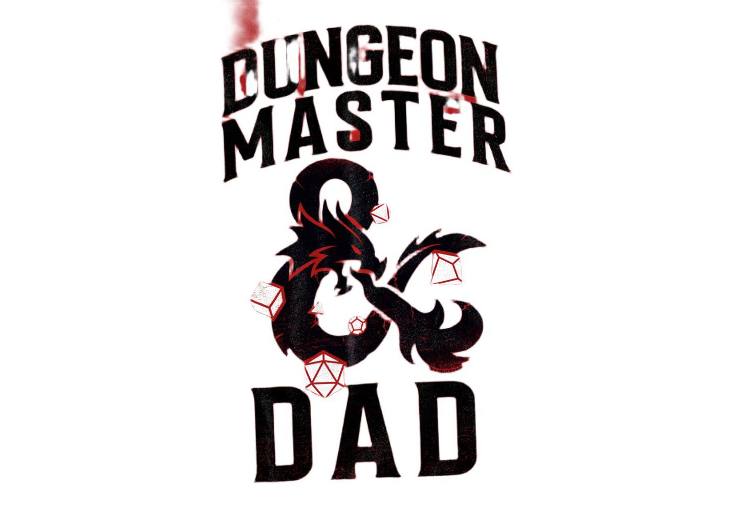 Мужская футболка D&D Dungeons Dragons Father's Day Daddy Dungeon Master, цвет: Красный — фото 2