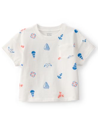 Boys' 2T-5T Nautical Pocket Short-Sleeve T-Shirt