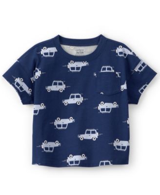 Boys' 2T-5T Car Pocket Short-Sleeve T-Shirt