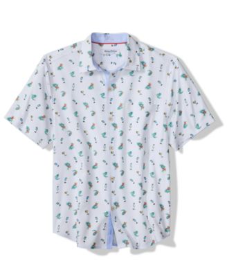 Men's Spread Collar Short-Sleeve Shirt