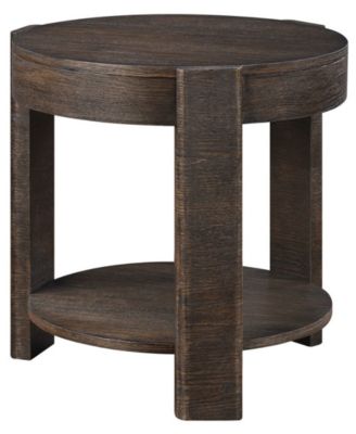 Ember 24" Wood Round End Table