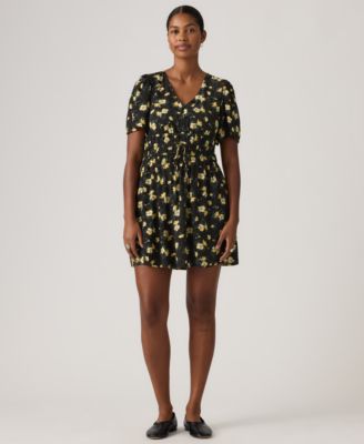 Women's Rylan V-Neck Mini Crepe Dress