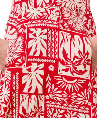 Women's Sleeveless Printed V-Neck Dress