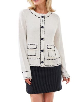 Women's Contrast Stitch Cardigan