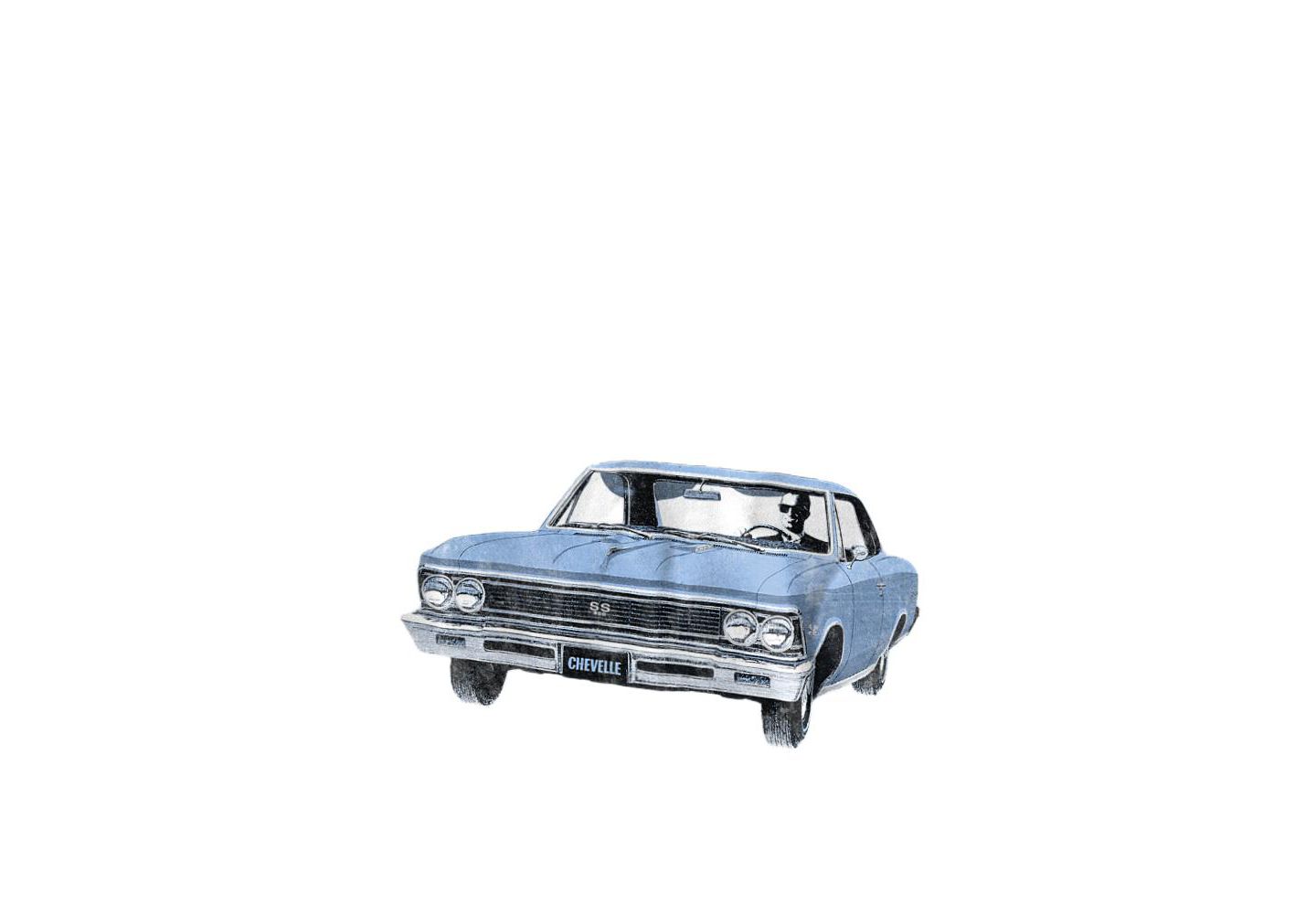 Мужская футболка Corvette Chevrolet Chevelle 396, цвет: Белый — фото 2
