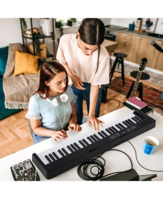 61-Key Foldable Full-Size Electronic Piano Keyboard with MIDI & Split Function, Portable for