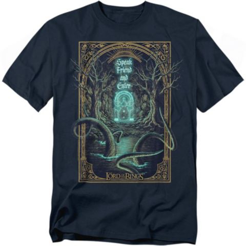 Мужская футболка Lord Of The Rings Epic Journey Speak Friend, цвет: Тёмно-синий