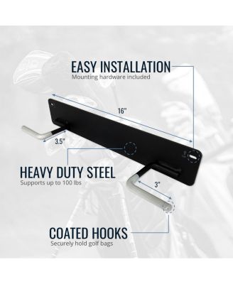 Torrey Pines Golf Bag Storage Rack | Holds 2 Golf Bags