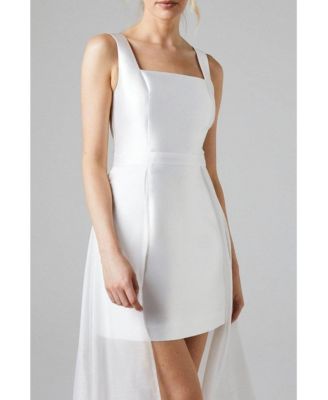 Women's Twill Mini Wedding Dress