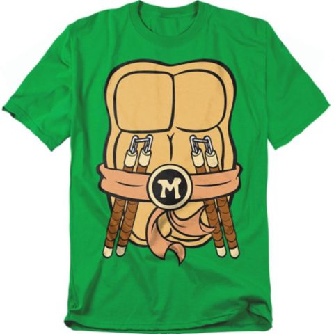 Мужская футболка Teenage Mutant Ninja Turtles Big & Tall Michelangelo Shell, цвет: Зелёный