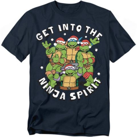 Мужская футболка Teenage Mutant Ninja Turtles Ninja Holiday Spirit, цвет: Тёмно-синий