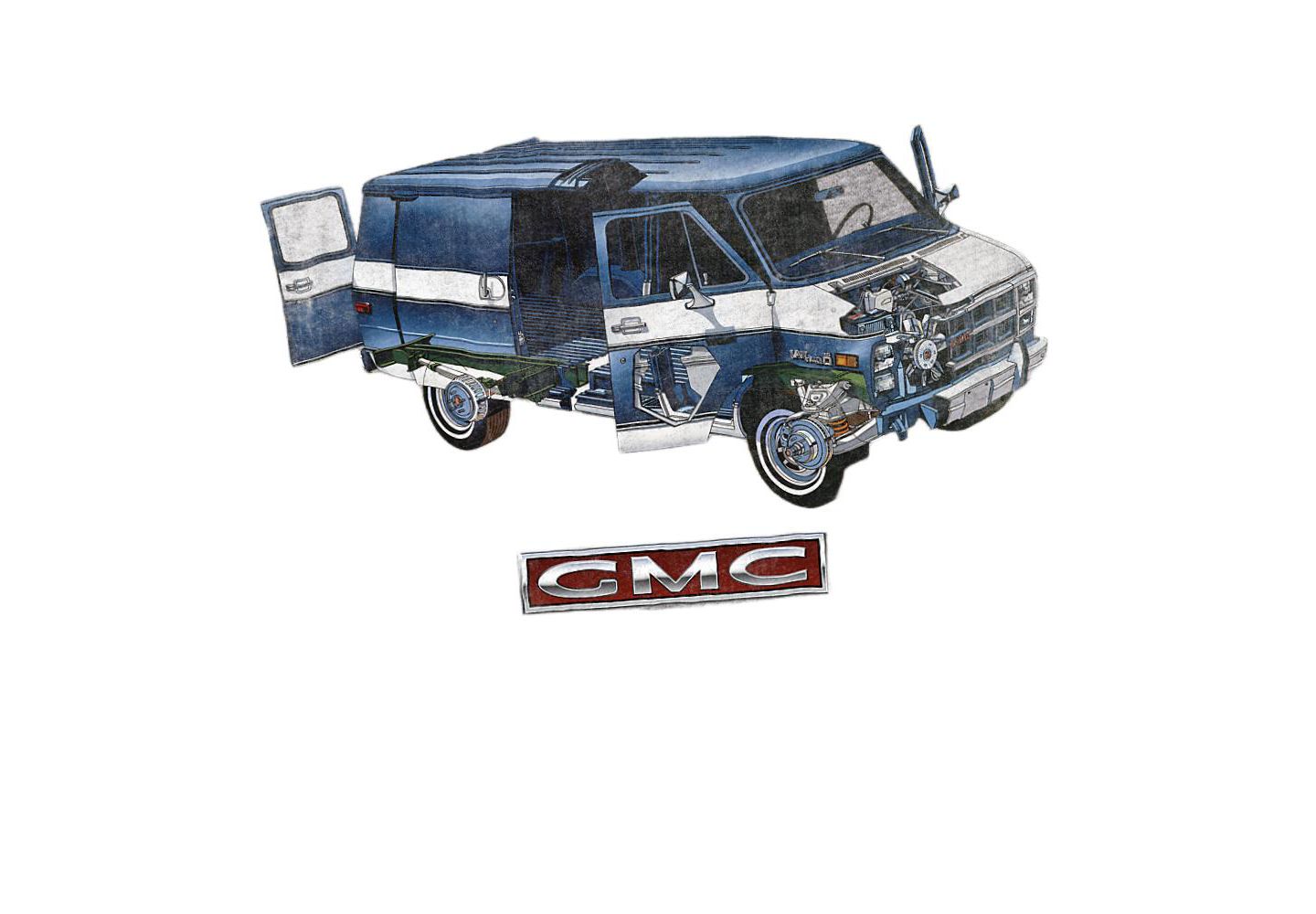 Мужская футболка Logovision Big & Tall GMC Van, цвет: Меланжевый — фото 3