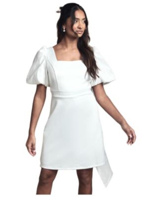 Women's Taffeta Bow Back Mini Dress