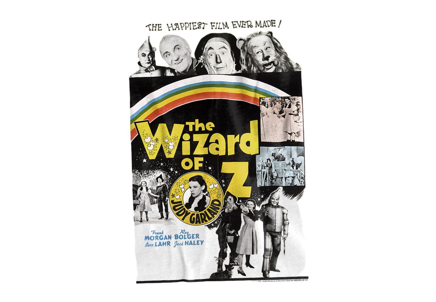 Мужская футболка Wizard Of Oz The Happiest Film Ever Made Poster, цвет: Белый — фото 3