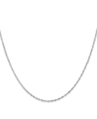 Solid 950 Platinum 1.1mm Singapore Chain Necklace 16-24 Inch Chain Necklace