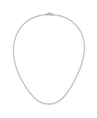 Solid 950 Platinum Polished Rolo Chain Necklace