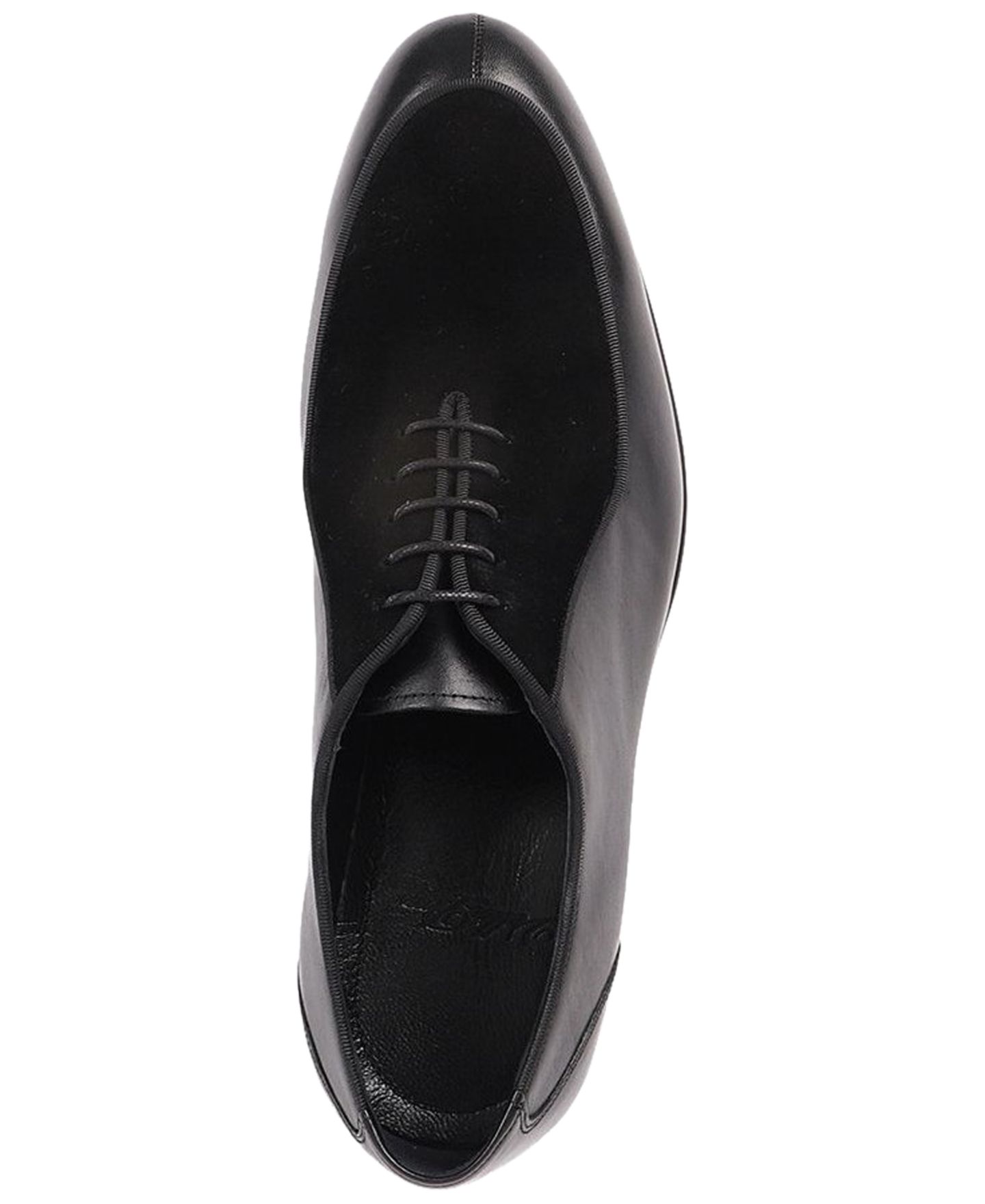 Обувь VELLAPAIS Men's Ovalo Lace-Up Oxford Dress Shoes, цвет: Чёрный — фото 4
