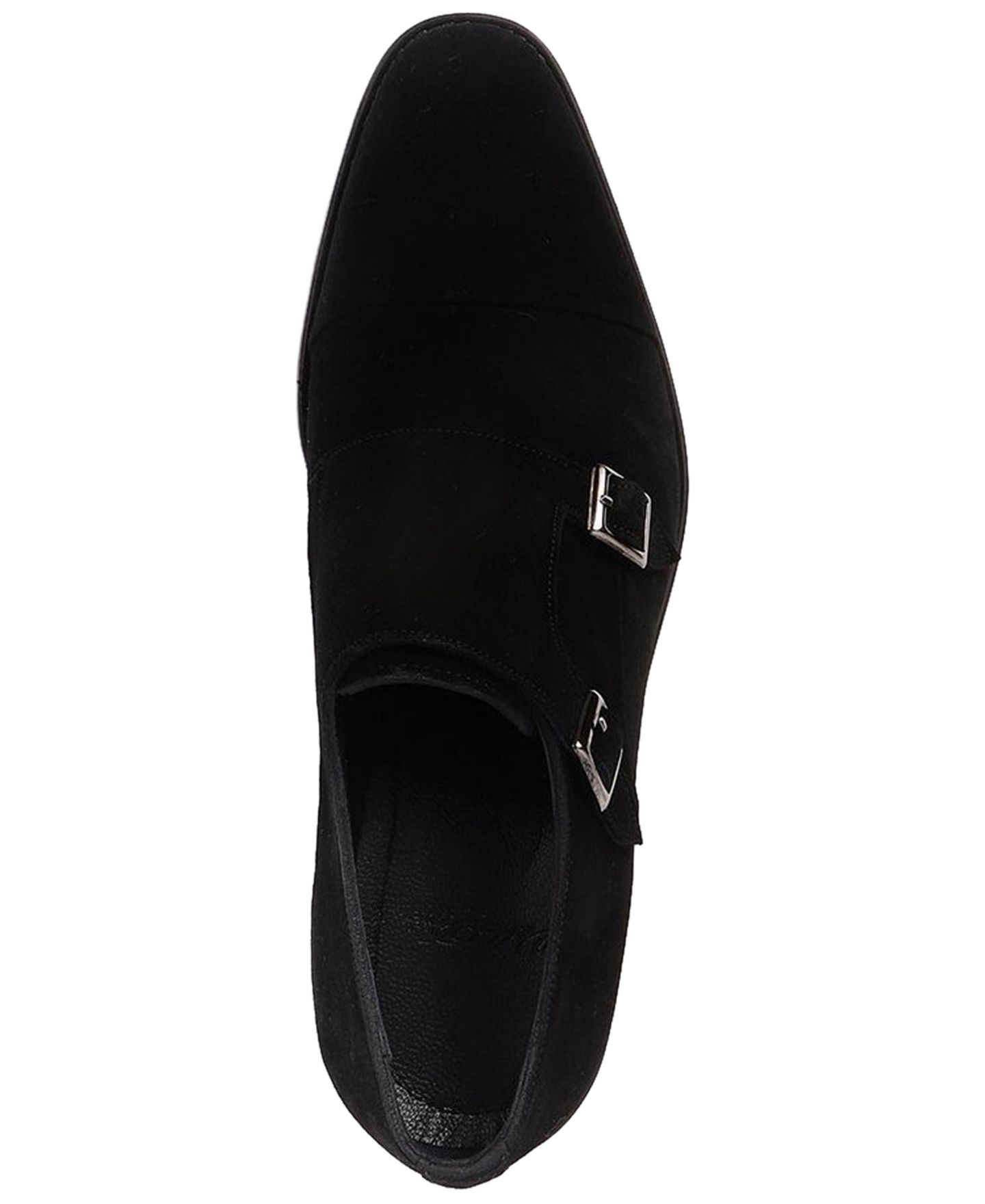 Обувь VELLAPAIS Men's Mico Double Monk Slip-On Dress Shoes, цвет: Чёрный — фото 4