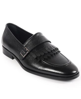 Men's Tortoise Monk Strap Slip-On Dress Loafers