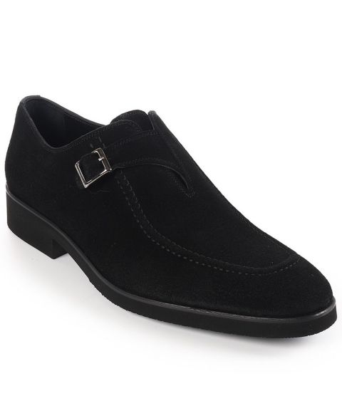 Мужские туфли VELLAPAIS Monk Strap Slip-On Dress Shoes, цвет: Чёрный