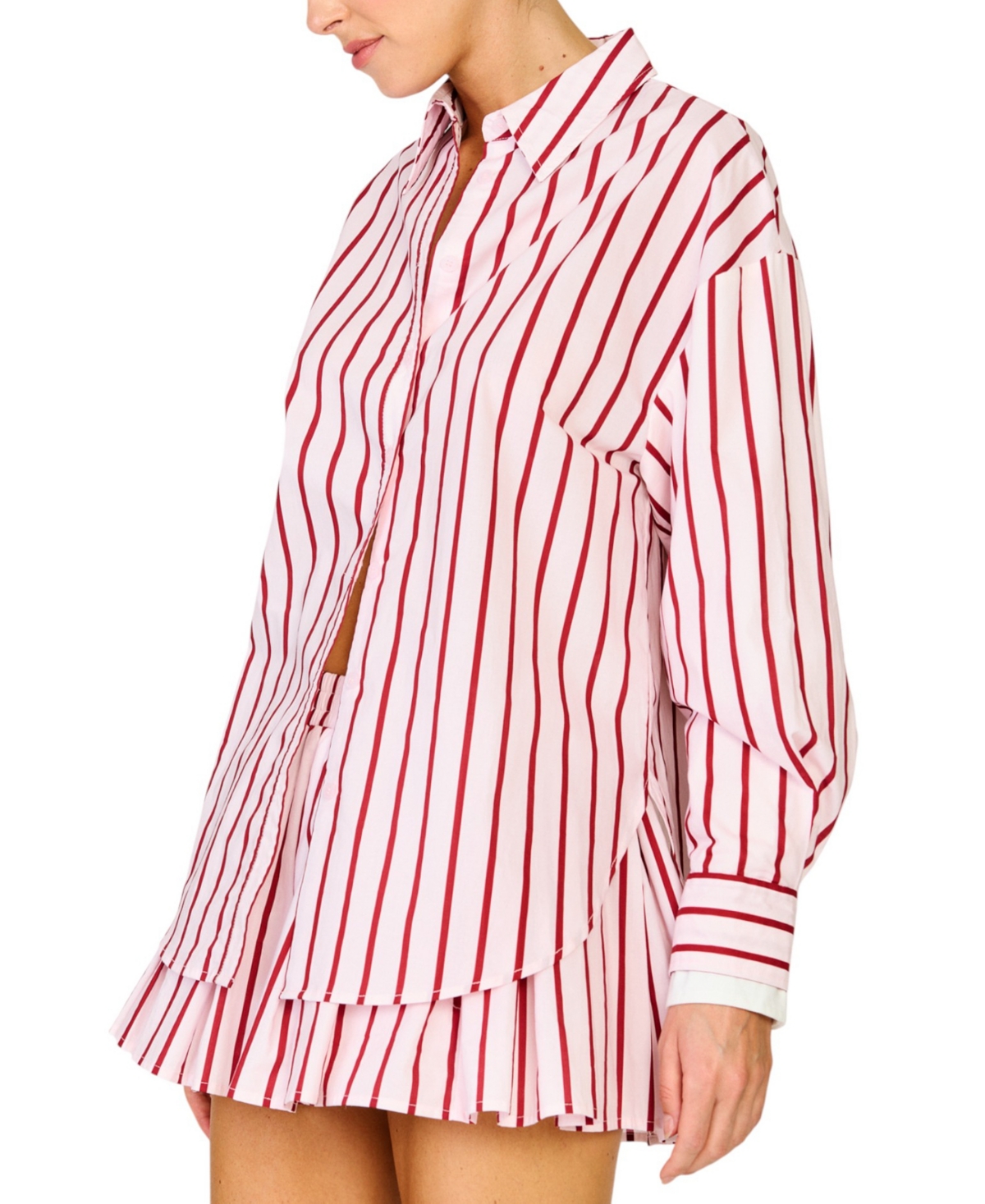 Line & Dot Women's High- Rise Wide-Leg Shorts