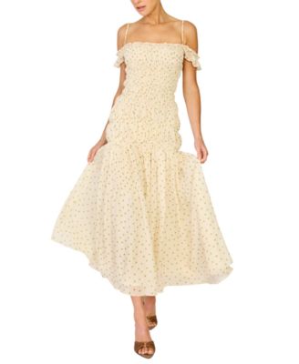 Women's Polka Dot Print Maxi Dress