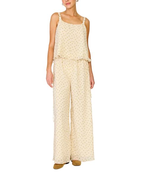Женский топ Line & Dot Lilou Sleeveless Scoop Neck, цвет: Кремовый разноцветный