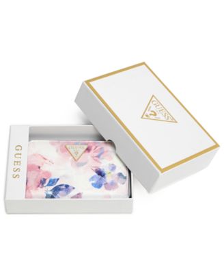 Lucci Boxed Floral Print Medium Zip Around Wallet