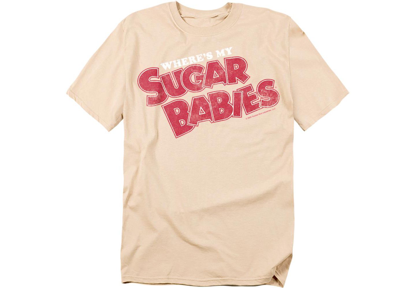 Мужская футболка Tootsie Roll Where's My Sugar Babies, цвет: Кремовый — фото 1