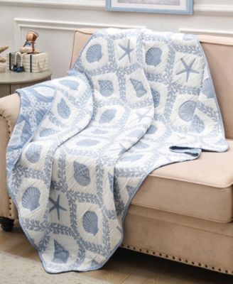 Laguna Reversible Jacquard Woven Matelass&eacute; Throw, 50" x 60"