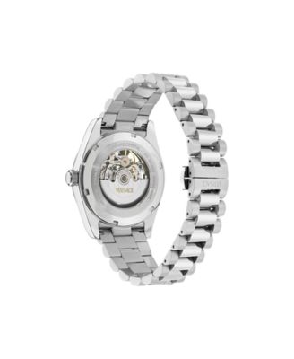 Men's Millenyium Limited Edition Automatic Silver Stainless Steel Bracelet Watch, 40mm