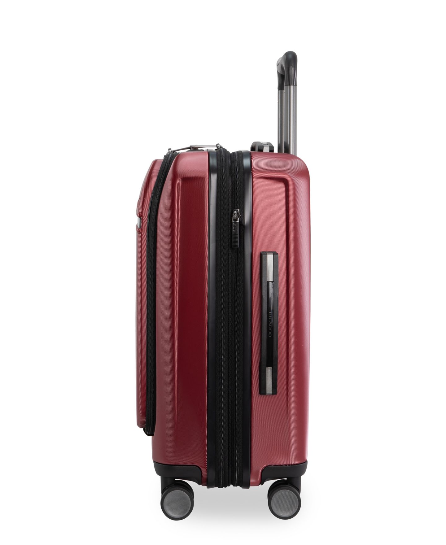 Чемодан Ricardo Palm Springs Collection Carry-On Spinner with FastAccess Front Pocket, цвет: Малиновый красный — фото 4