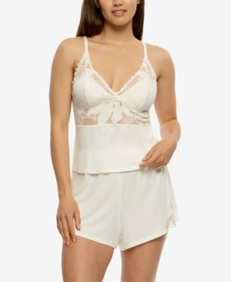 Women's Annalisa Modal and Lace Shorts and Cami PJ Set Style 950236