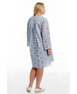 Women's Eyelet Shirtdress