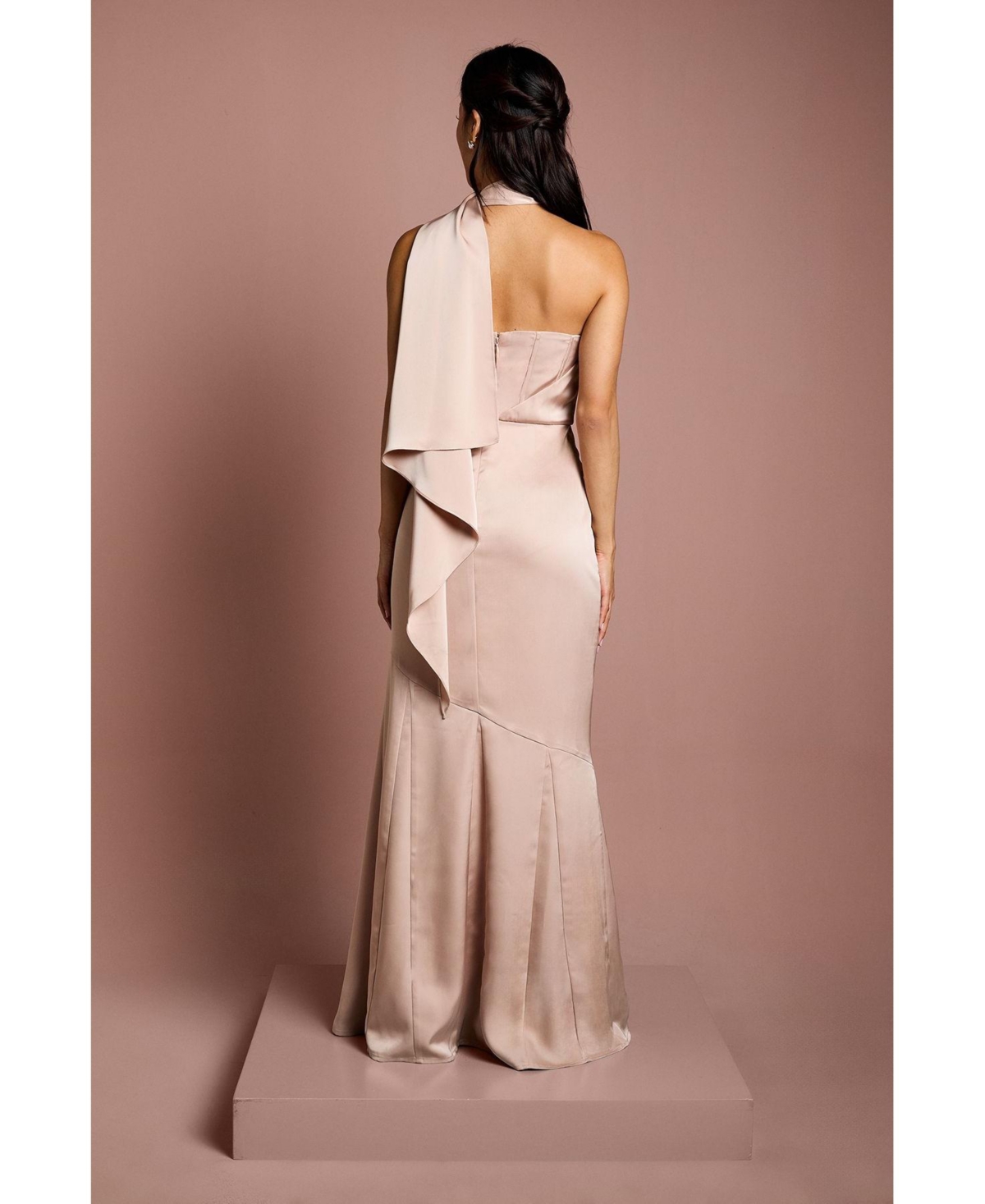 Coast Women's Satin One Shoulder Maxi Dress