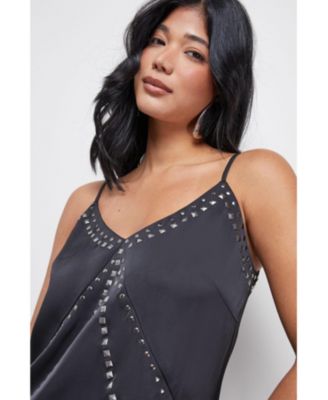 Women's Premium Stud Embellished Slip Dress